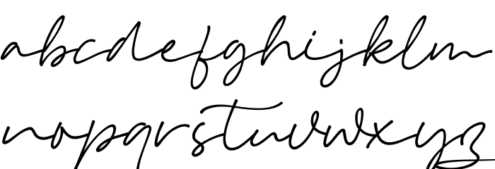 Omesse Font LOWERCASE