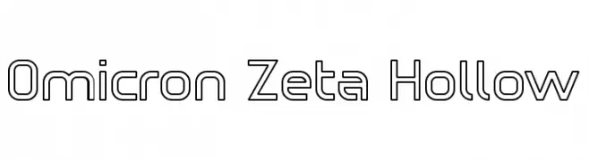 Omicron Zeta Hollow  नि: शुल्क फ़ॉन्ट्स डाउनलोड