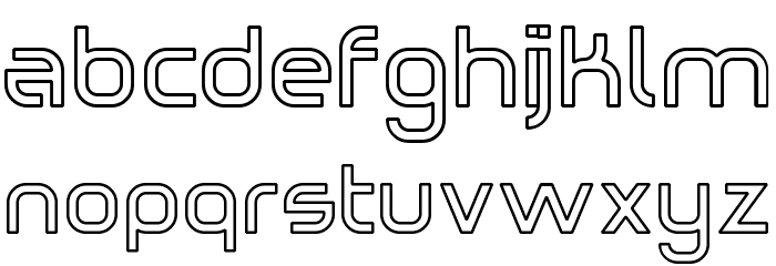 Omicron Zeta Hollow Font LOWERCASE