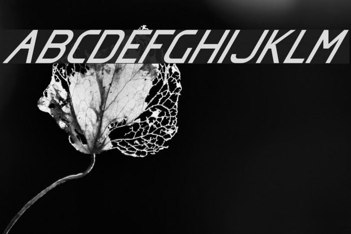 Omicron Zeta Slant Schriftart examples