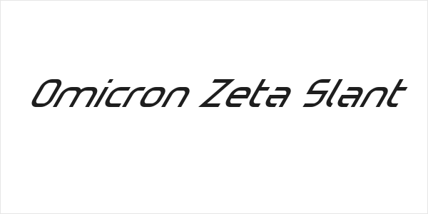 Omicron Zeta Slant Logo