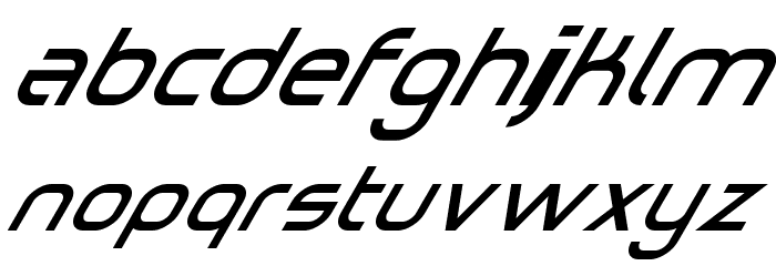 Omicron Zeta Slant Schriftart Kleinbuchstaben
