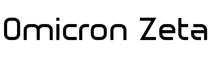 Omicron Zeta Font