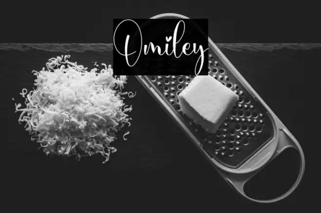 Omiley Font examples