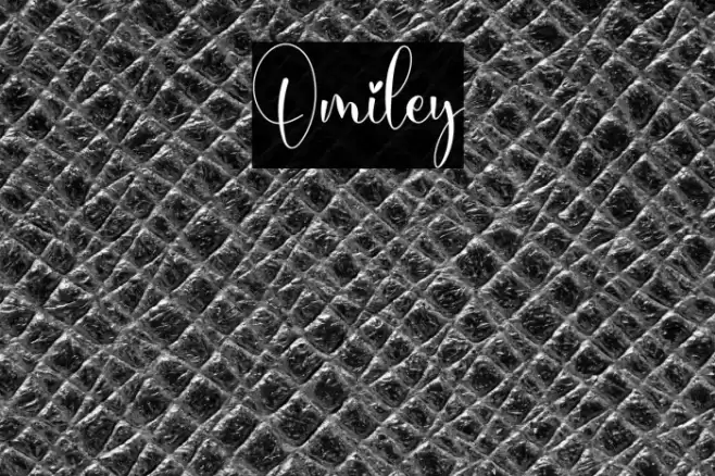 Omiley Font examples