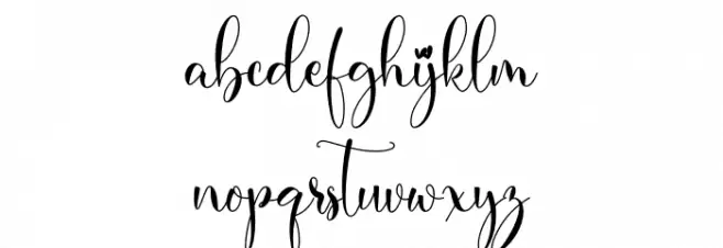 Omiley Font LOWERCASE