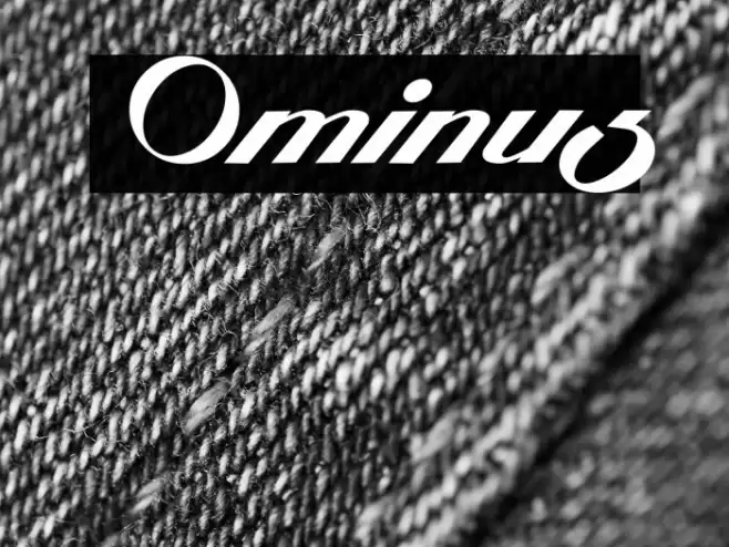 Ominus Font examples
