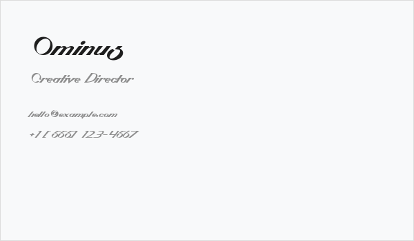 Ominus Business Card