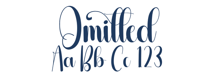 Omitted Font Preview