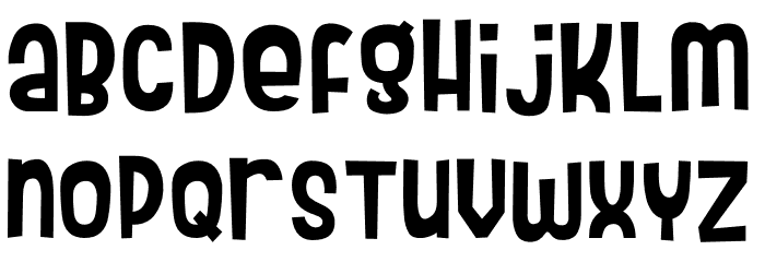 Omiwa Font LOWERCASE