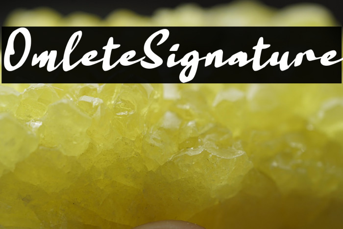 Omlete Signature Example 2