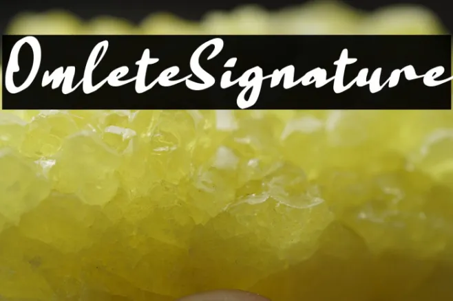 Omlete Signature Example 2