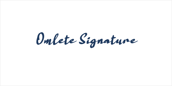 Omlete Signature Logo