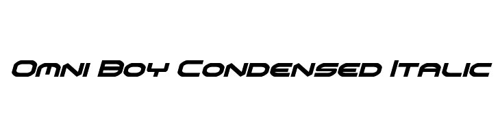 Omni Boy Condensed Italic  Descarca Fonturi Gratis