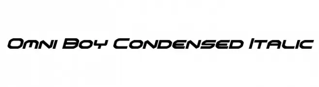 Omni Boy Condensed Italic  تنزيل الخطوط