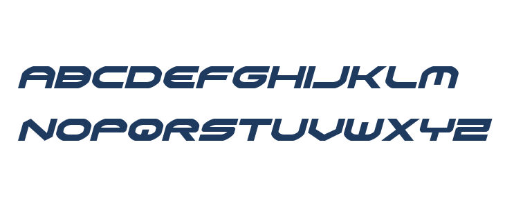 Omni Boy Condensed Italic Lowercase