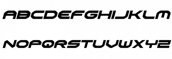 Omni Boy Condensed Italic Font Litere mici