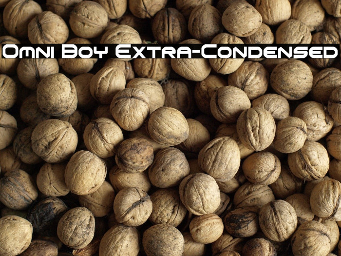 Omni Boy Extra-Condensed Example 2