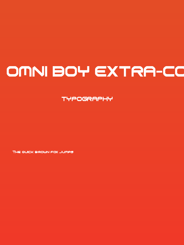 Omni Boy Extra-Condensed Poster