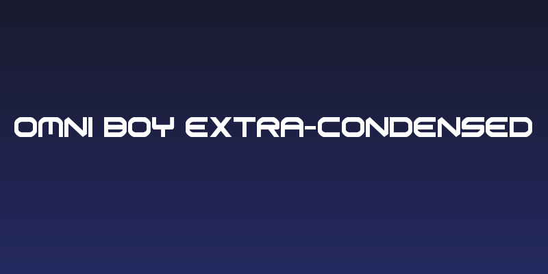 Omni Boy Extra-Condensed Social Header