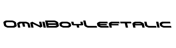 Omni Boy Leftalic  Frei Schriftart Herunterladen