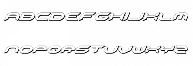 Omni Girl 3D Italic Fuentes MAYÚSCULAS