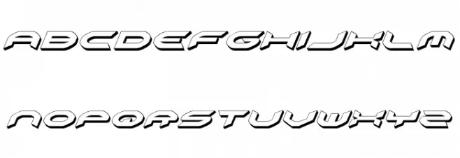 Omni Girl 3D Italic خط أحرف صغيرة