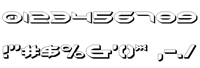 Omni Girl 3D Font OTHER CHARS