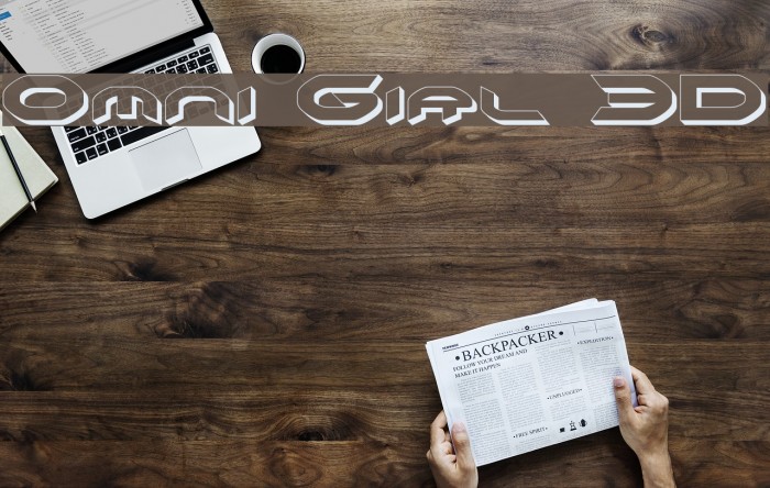 Omni Girl 3D Font examples
