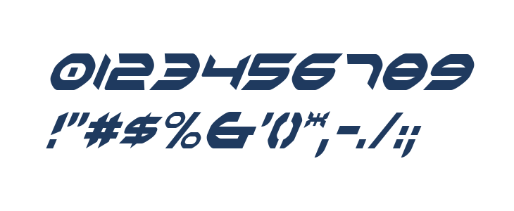 Omni Girl Condensed Italic Other Characters