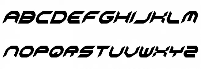 Omni Girl Condensed Italic フォント 大文字