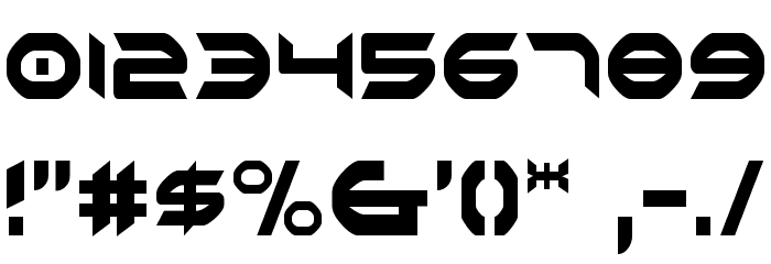 Omni Girl Condensed Font OTHER CHARS