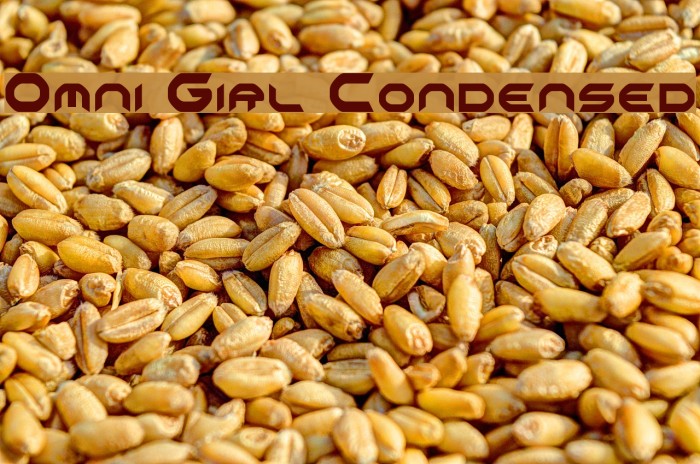 Omni Girl Condensed Font examples