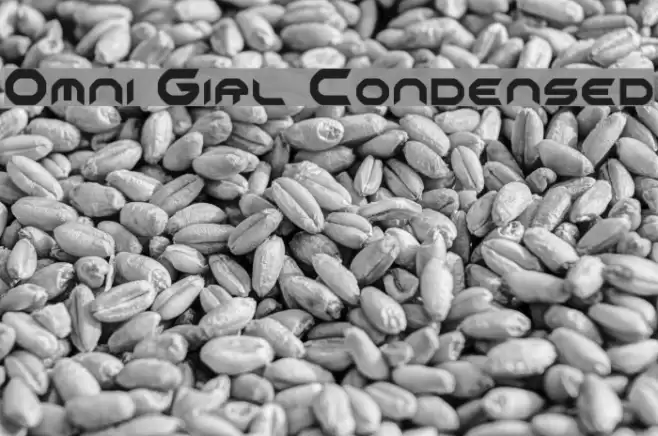 Omni Girl Condensed Шрифта examples