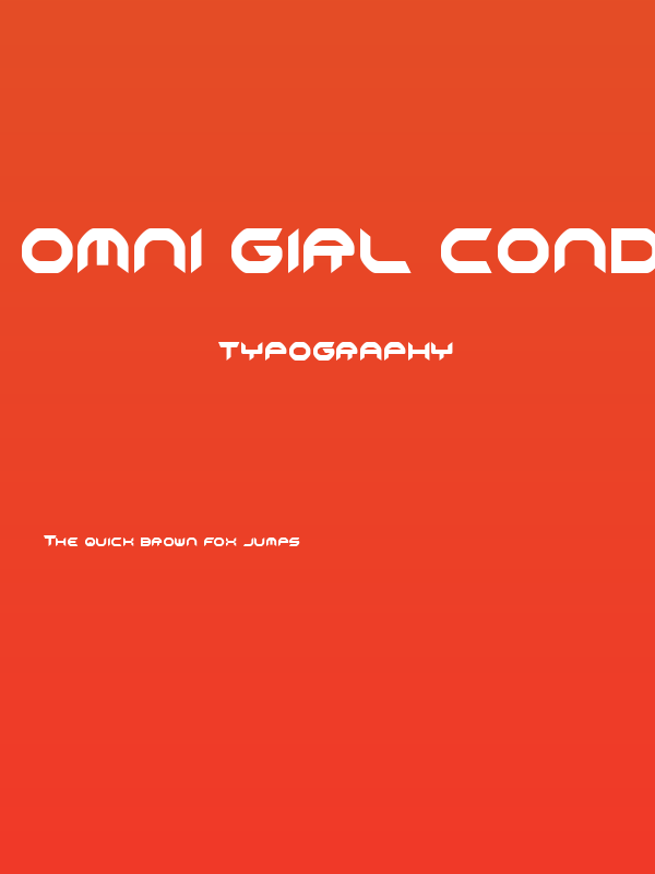 Omni Girl Condensed Poster