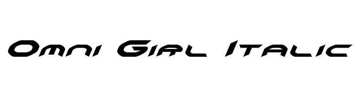 Omni Girl Italic  baixar fontes gratis