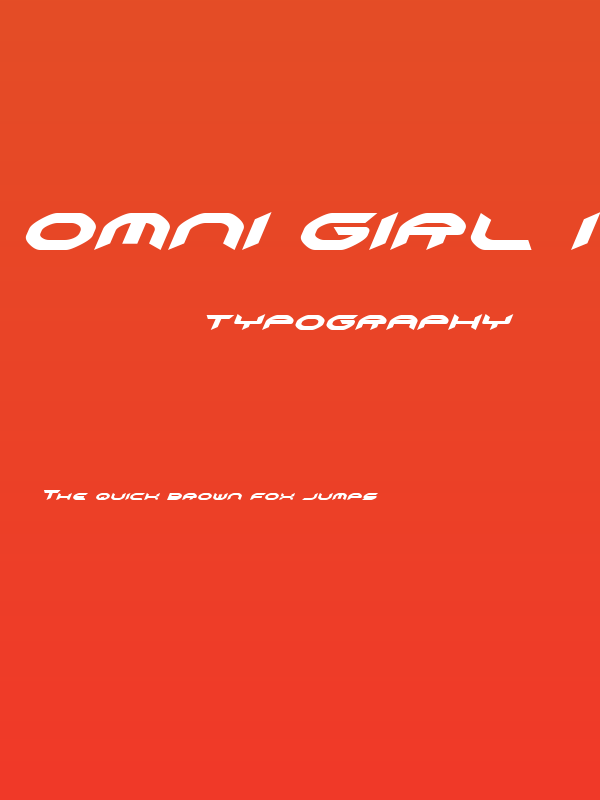 Omni Girl Italic Poster