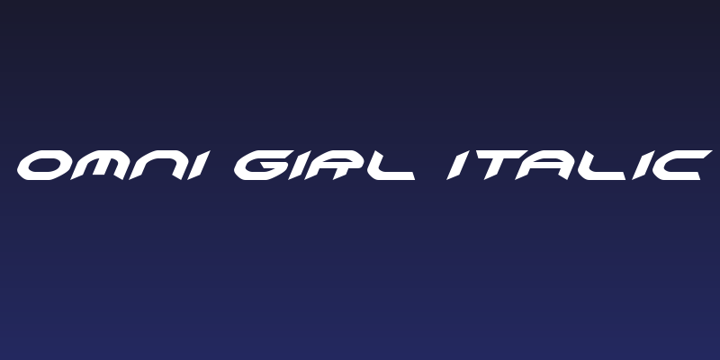 Omni Girl Italic Social Header