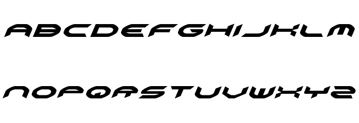 Omni Girl Italic Font LOWERCASE
