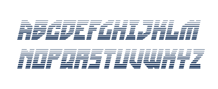 Omni-cobra Gradient Italic Uppercase