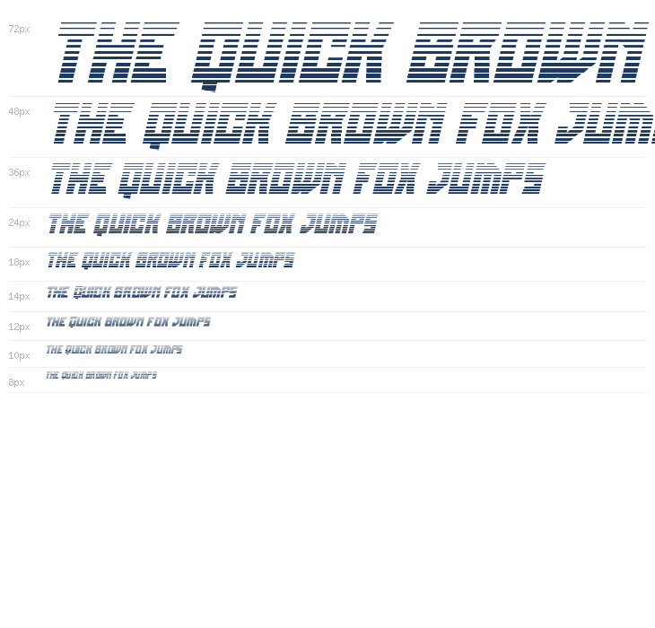 Omni-cobra Gradient Italic Waterfall