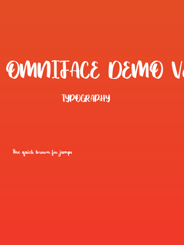 Omniface Demo Version Poster