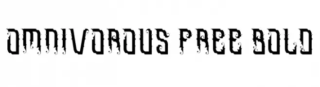 Omnivorous Free Bold  font caratteri gratis