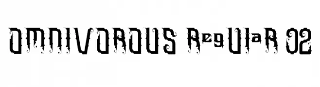 Omnivorous Regular 02  Скачать бесплатные шрифты