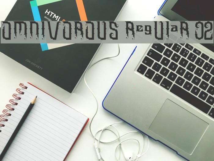 Omnivorous Regular 02 Font examples