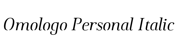 Omologo Personal Italic  Descarca Fonturi Gratis