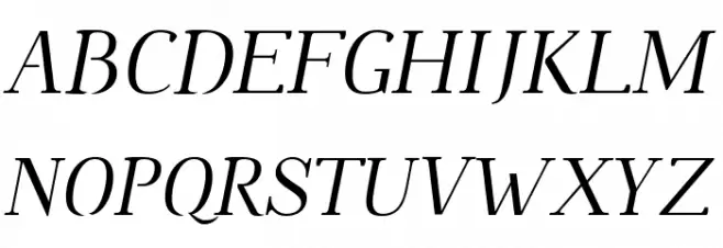 Omologo Personal Italic Schriftart Groß