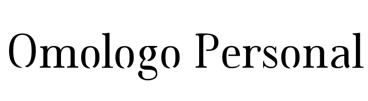 Omologo Personal Font