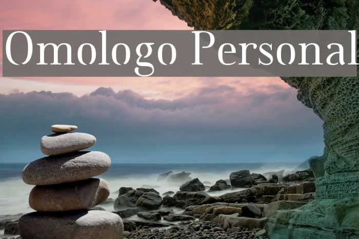 Omologo Personal Font examples