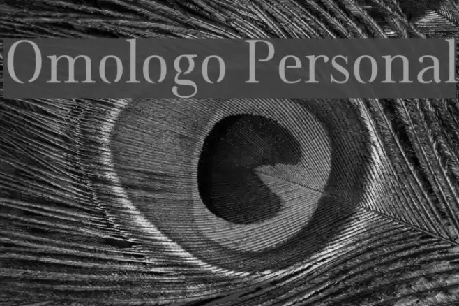 Omologo Personal Font examples